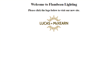 Tablet Screenshot of flambeaulighting.com